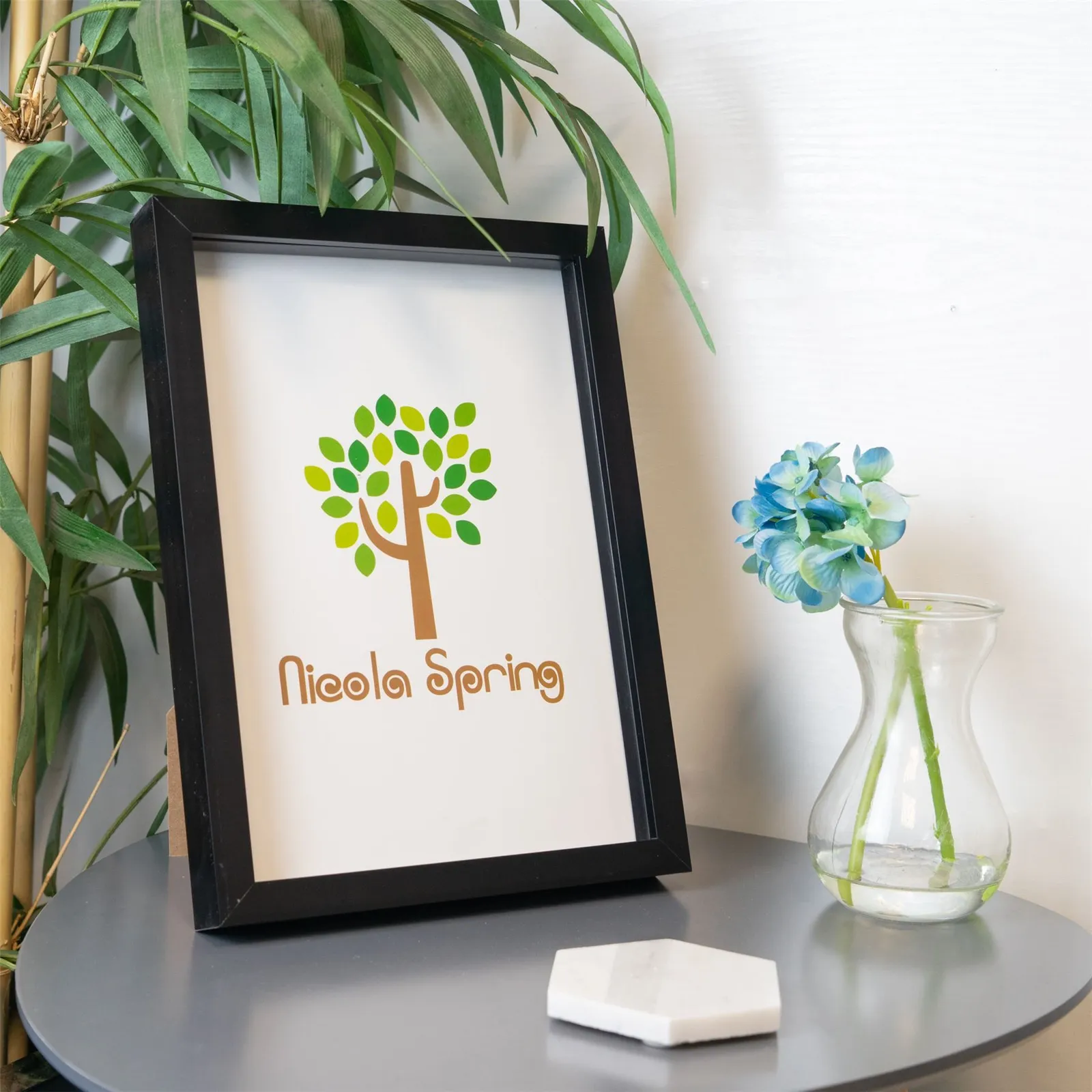 Nicola Spring 3D Box Photo Frames - A4 (8" x 12") - Grey - Pack of 5 in Black 6