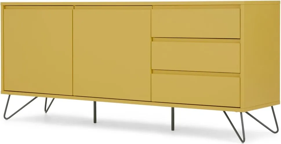 Elona Sideboard, Yellow and charcoal