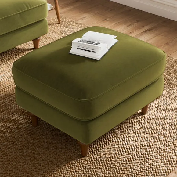 Beatrice II Velvet Footstool 4