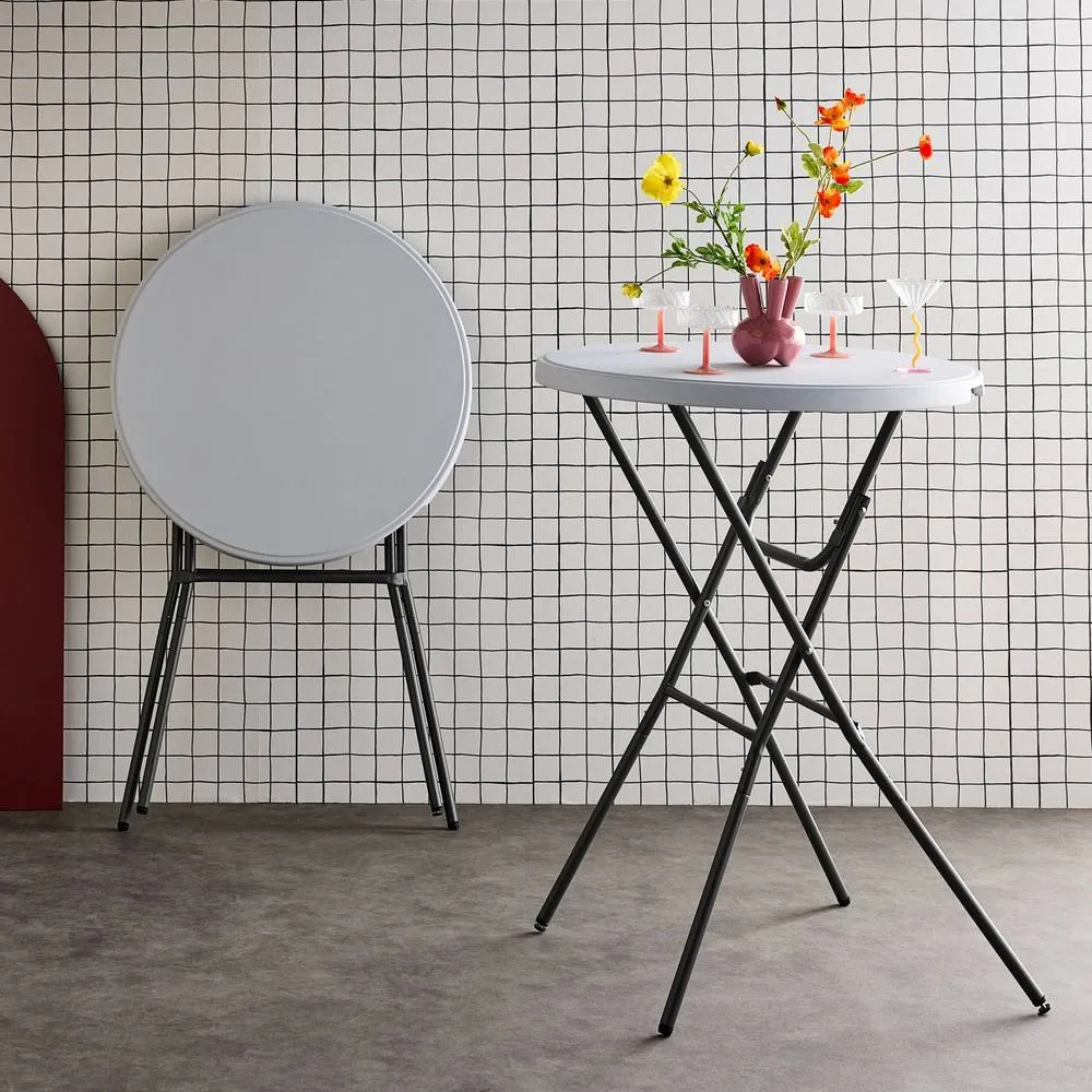 sweeek Pair of foldable high tables in White 4