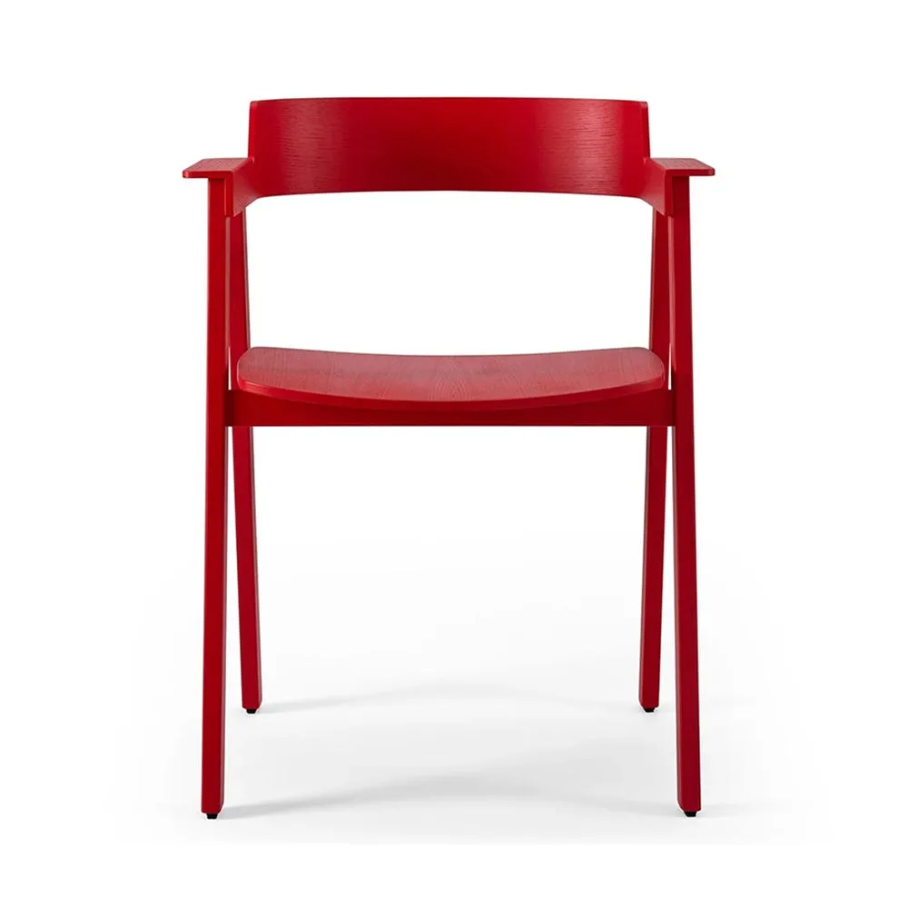 Gazzda Flip Dining Chair Oak Red 2