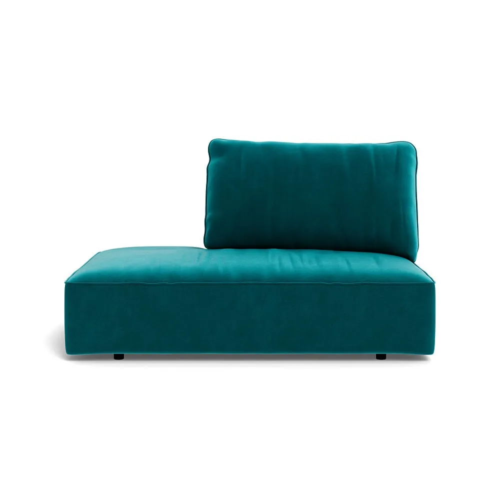 Heal's Morven Left Hand Facing Open End Unit Smart Velvet Petrol