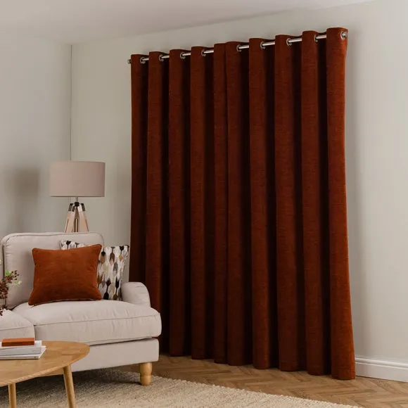 Genoa Chenille Blackout Eyelet Curtains 4