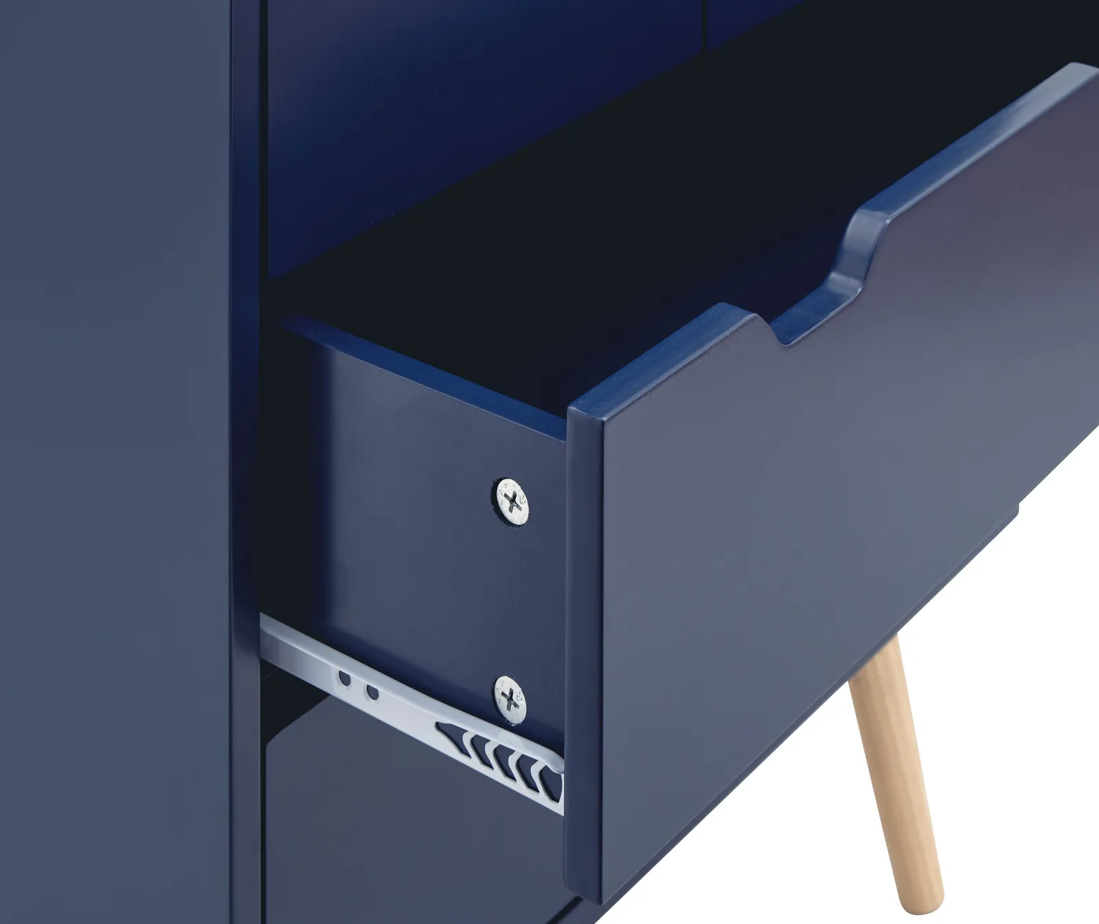 GFW Nyborg 2+2 Drawer Chest in Dark Blue 6