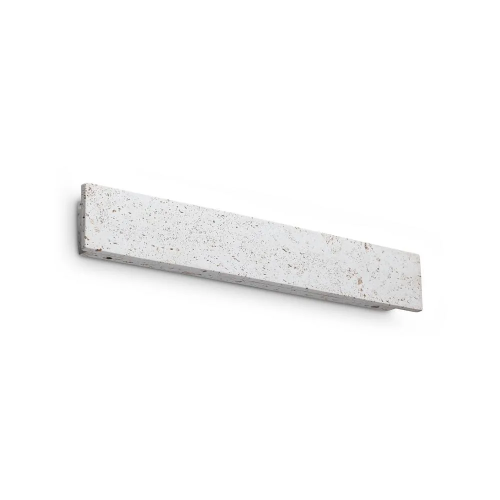 Netlighting Zig Zag Rectangle Integrated LED Wall Lamp Cement 2100lm 3000K in White