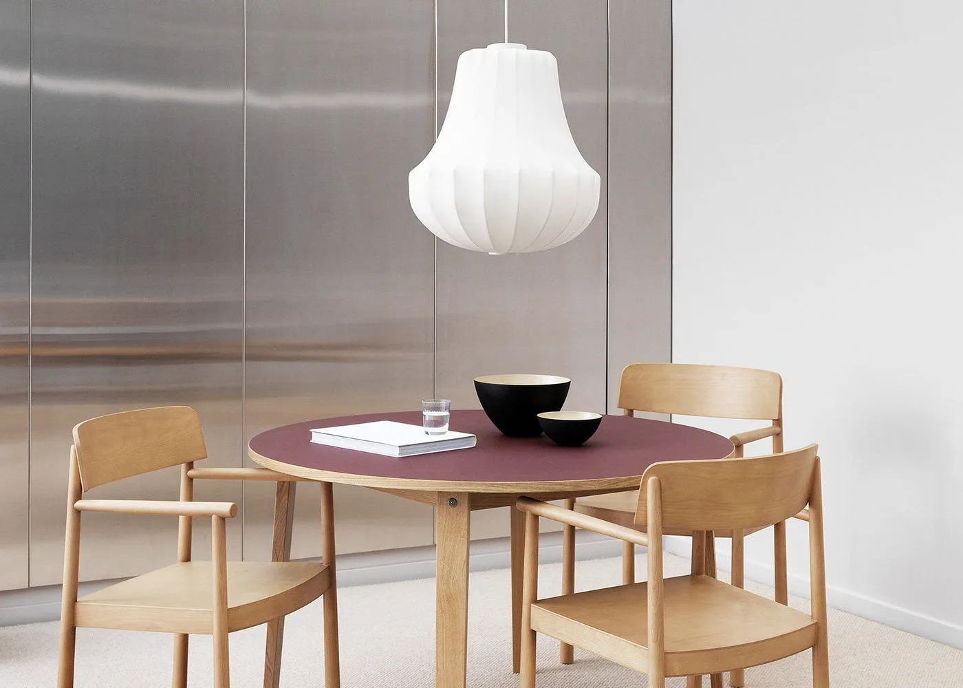 Normann Copenhagen Timb Dining Armchair Black Ash Ultra Leather Black 3