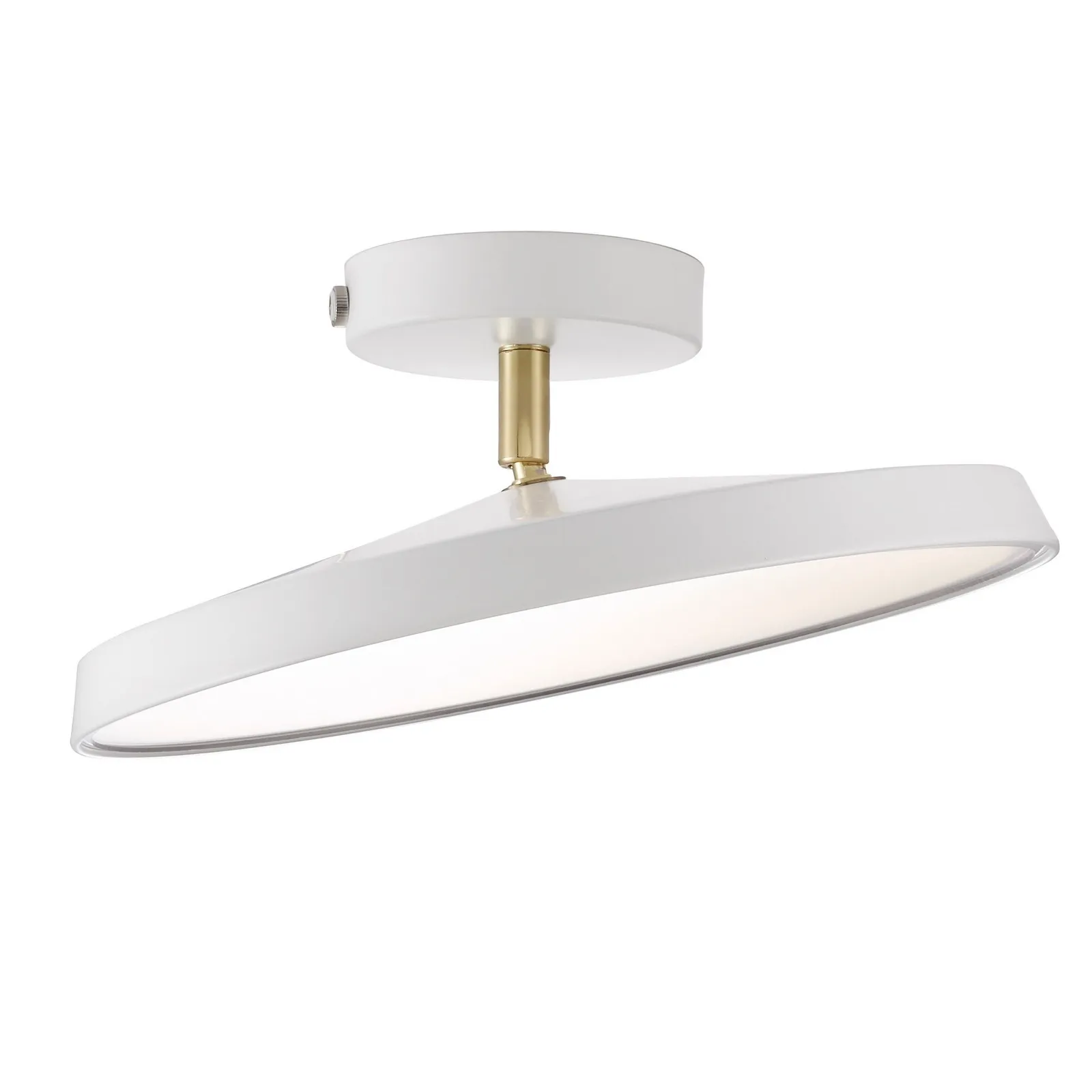Nordlux Kaito Ceiling Light White Metal Hallway LED 3000k Mains 30cm