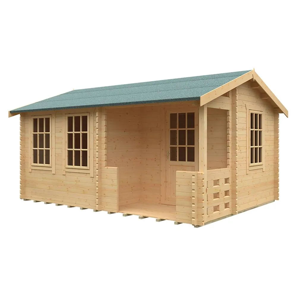 Buttercup Farm 16x12 The Gyles 44mm Cabin - L475 x W355 x H271.9 cm in Natural 1