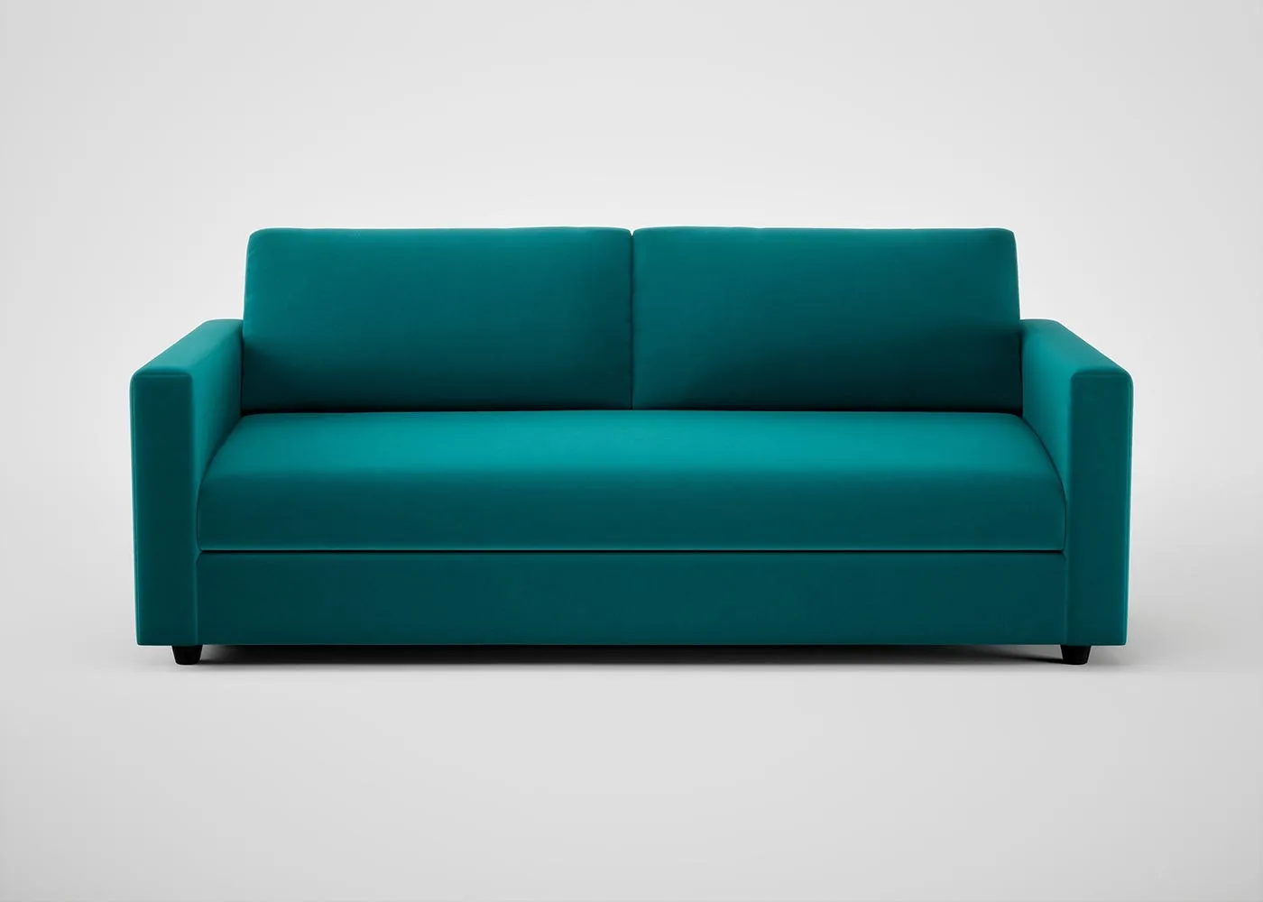 Heal's Nimbus II 4 Seater Sofa Smart Velvet Petrol Black Feet 1