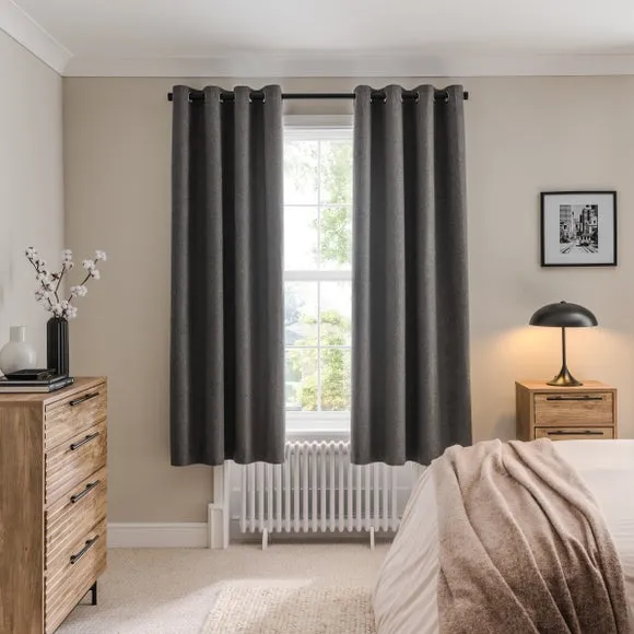Luna Brushed Eyelet Curtains (Blackout Available) 4