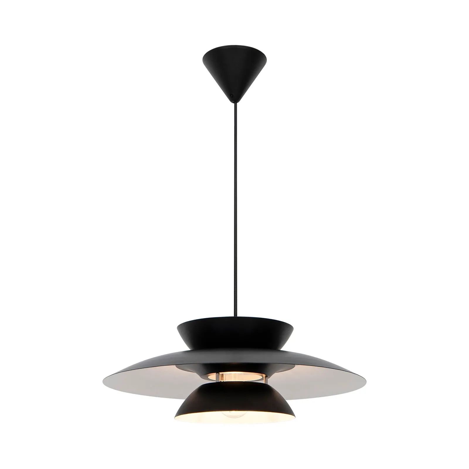 Nordlux Carmen Pendant Light Black Metal Dining Room E27 Mains 45cm 2