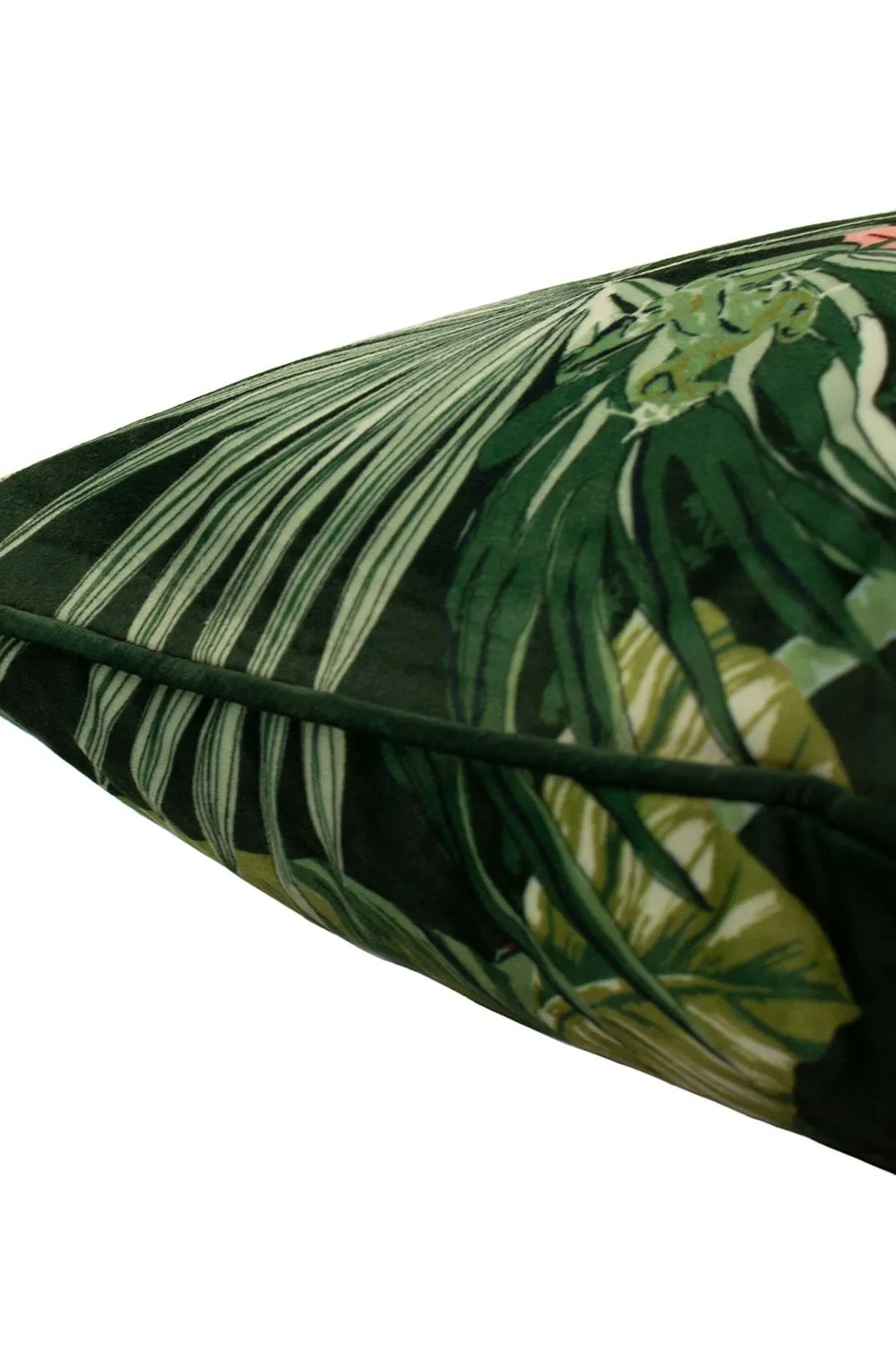 Paoletti Amazon Creatures Printed Piped Cushion in Jade 3