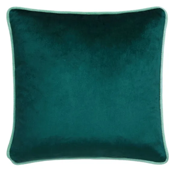 Suburban Jungle Teal Cushion 43cm x 43cm 4