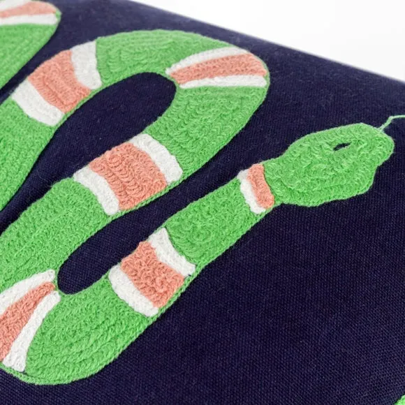 Furn. Coral Snake Cotton Rectangle Cushion 2