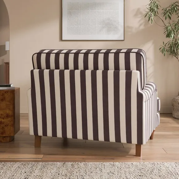 Beatrice II Woven Stripe Snuggle Chair 2