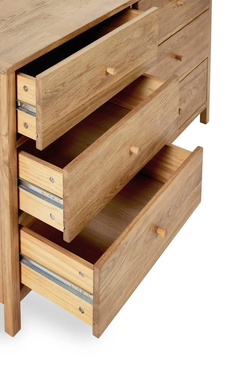 Julian Bowen Coxmoor 6 Drawer Wide Chest in Light Oak 5