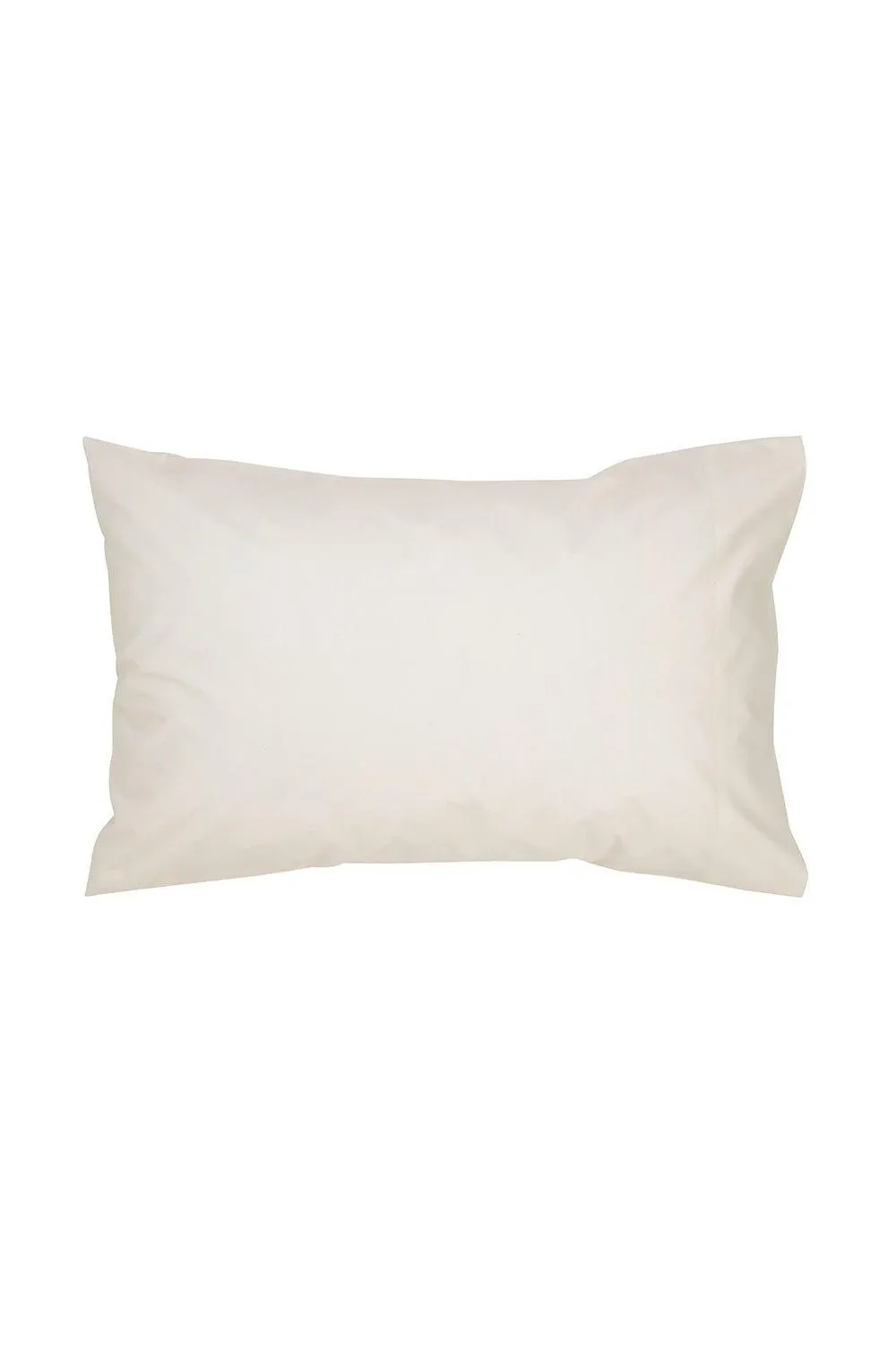 CHRISTY 400TC Luxury Cotton Sateen Plain Dye King Pillowcases Pair in Cream 1