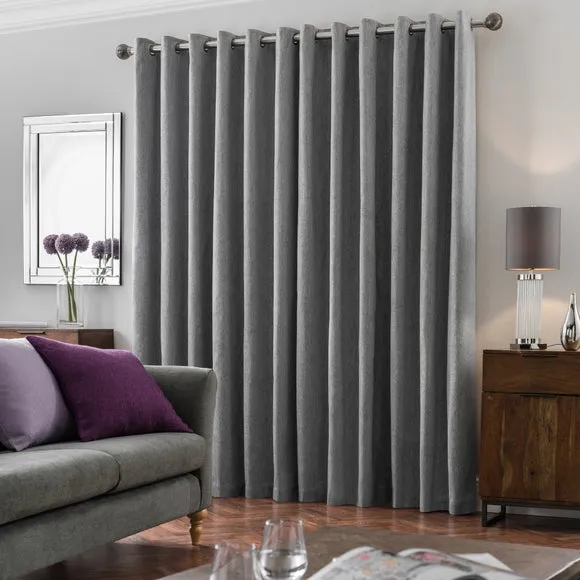 Oxford Chenille Eyelet Curtains 4