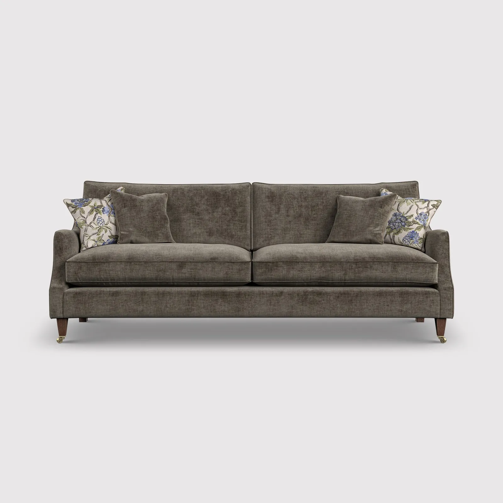 English Heritage Quarry 26 Extra Large Sofa- Pre-Set Scatters, Grey Fabric | Barker & Stonehouse