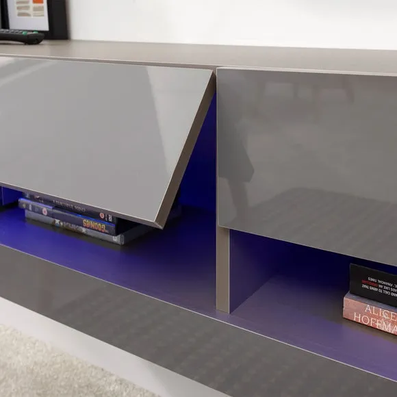 Galicia Wide TV Unit with Shelving for TVs up to 65" 4