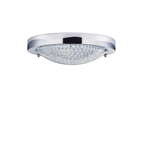Aegean Crystal 1 Light Bathroom Flush Ceiling Light 6