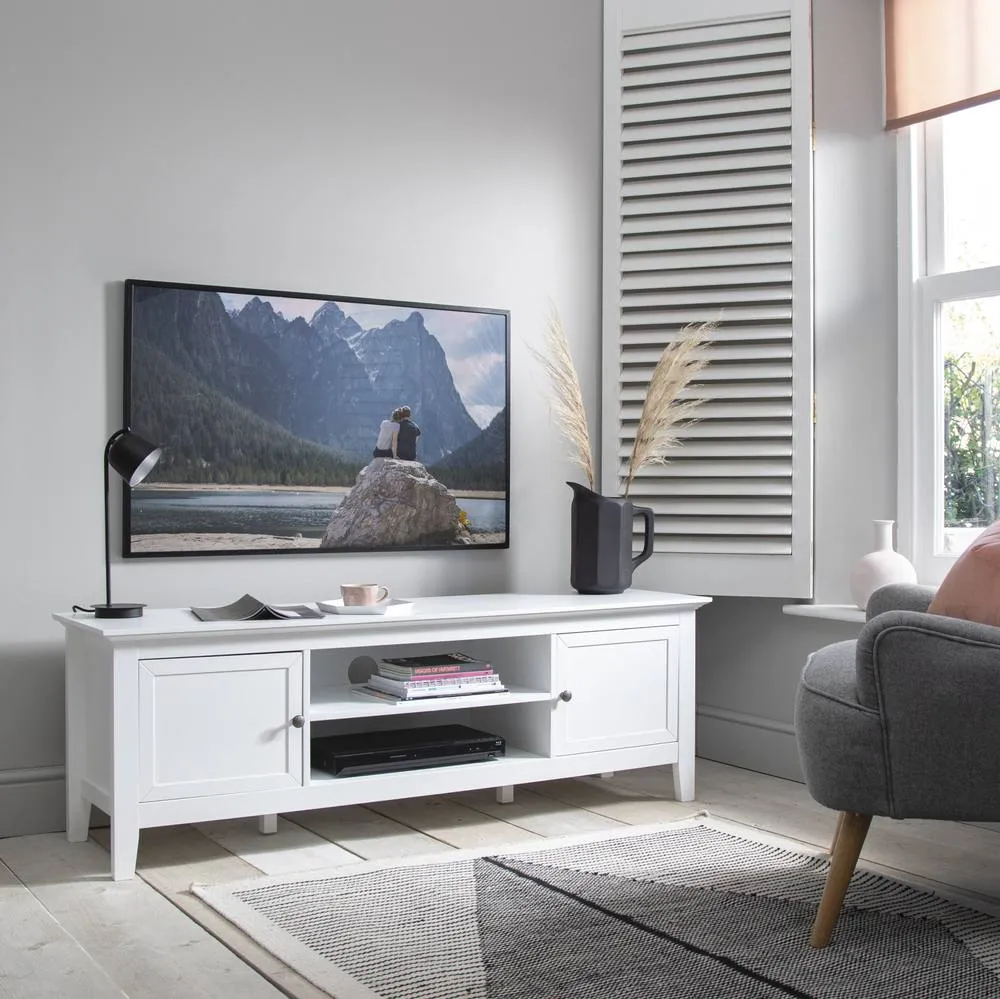 Nöa and Nani Karlstad TV Unit with Cupboards in White
