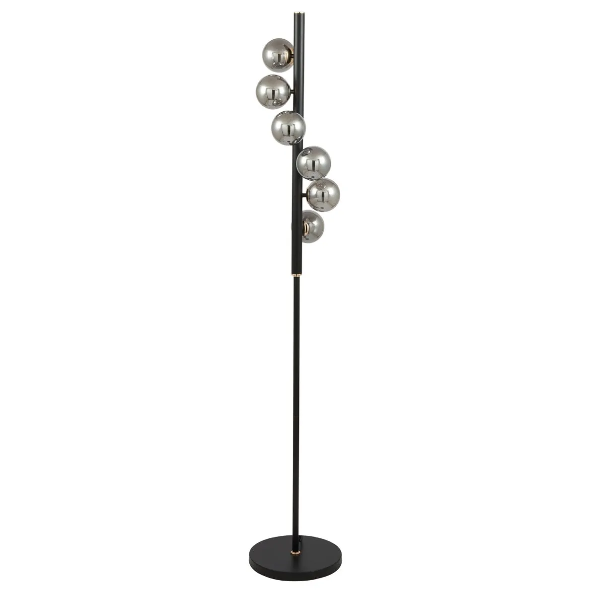 Black Orb Floor Lamp Metal | Barker & Stonehouse