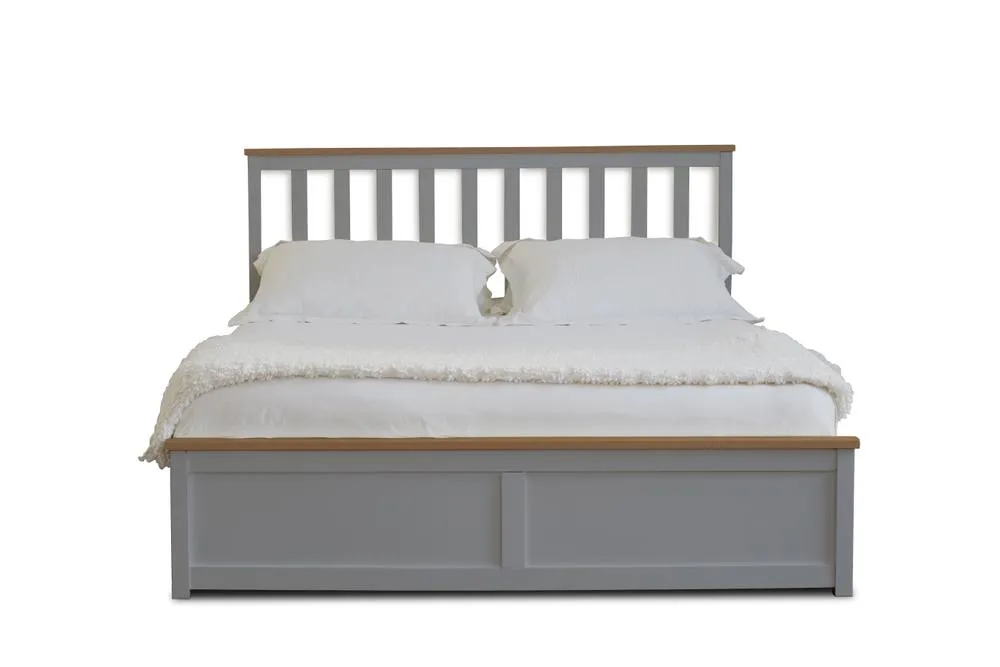 Comfy Living Ltd Wooden Ottoman Gas Lift Storage Bedframe in Grey 6