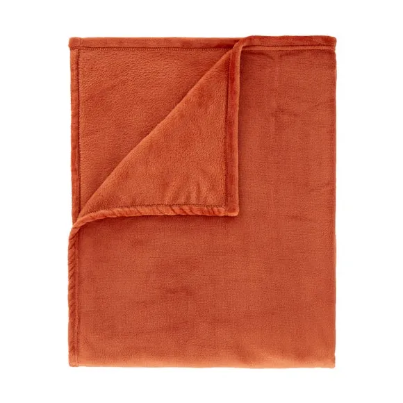 Catherine Lansfield Raschel Velvet Touch Throw Blanket 130cm x 170cm 4