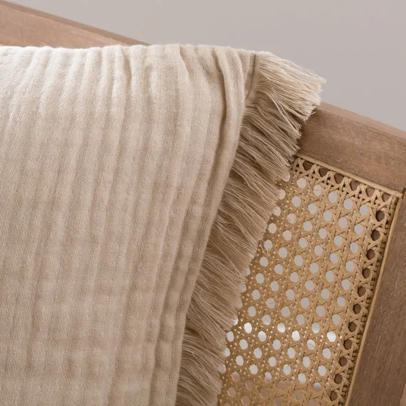 Reversible Muslin Cotton Square Cushion Cover 6