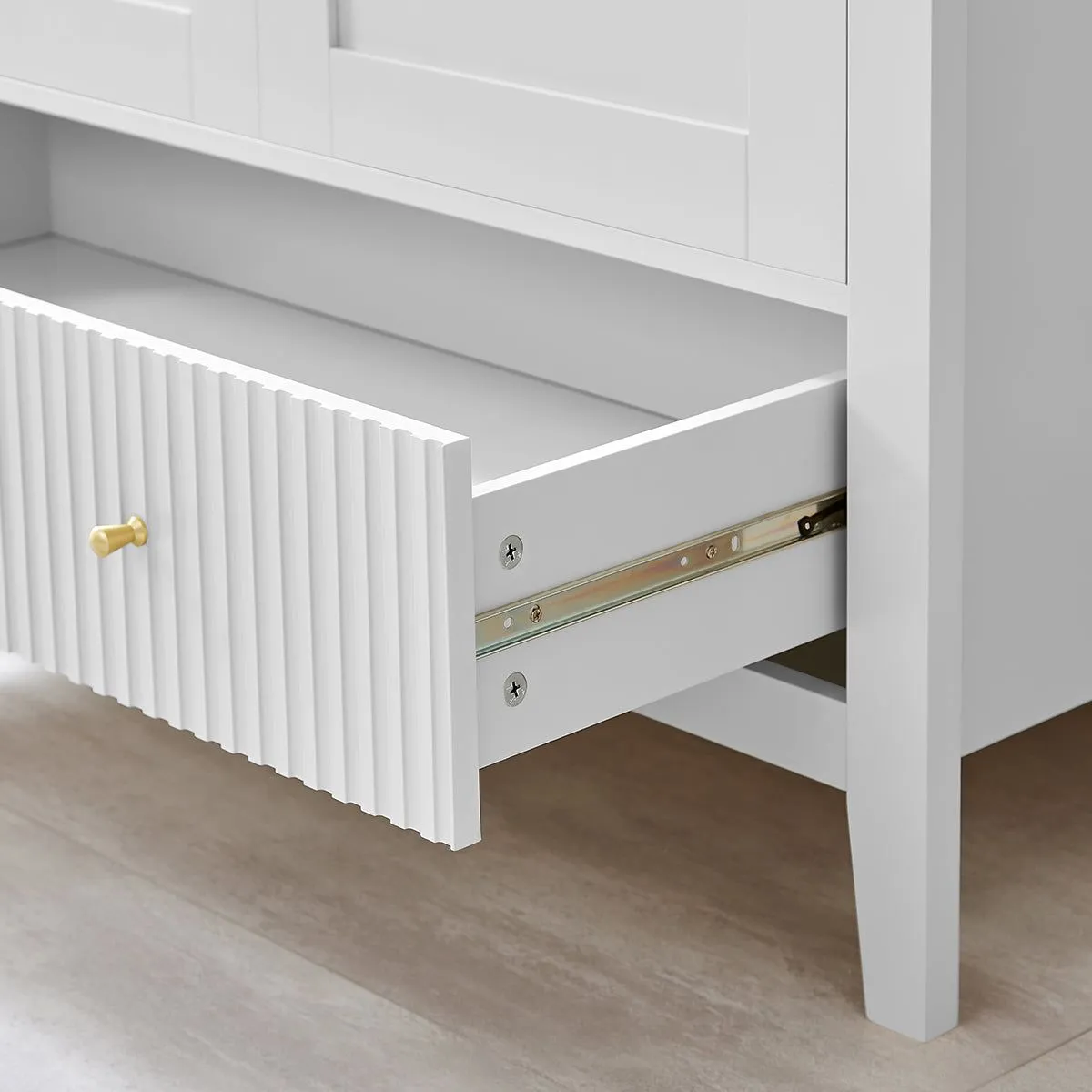 Melody Maison Large Chest Of Drawers & Pair Of Bedside Tables - Hales White Range 3