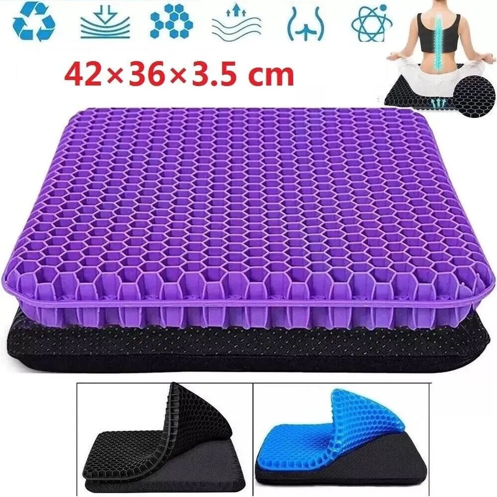 SPETLEK Honeycomb Breathable Gel Seat Cushion Purple