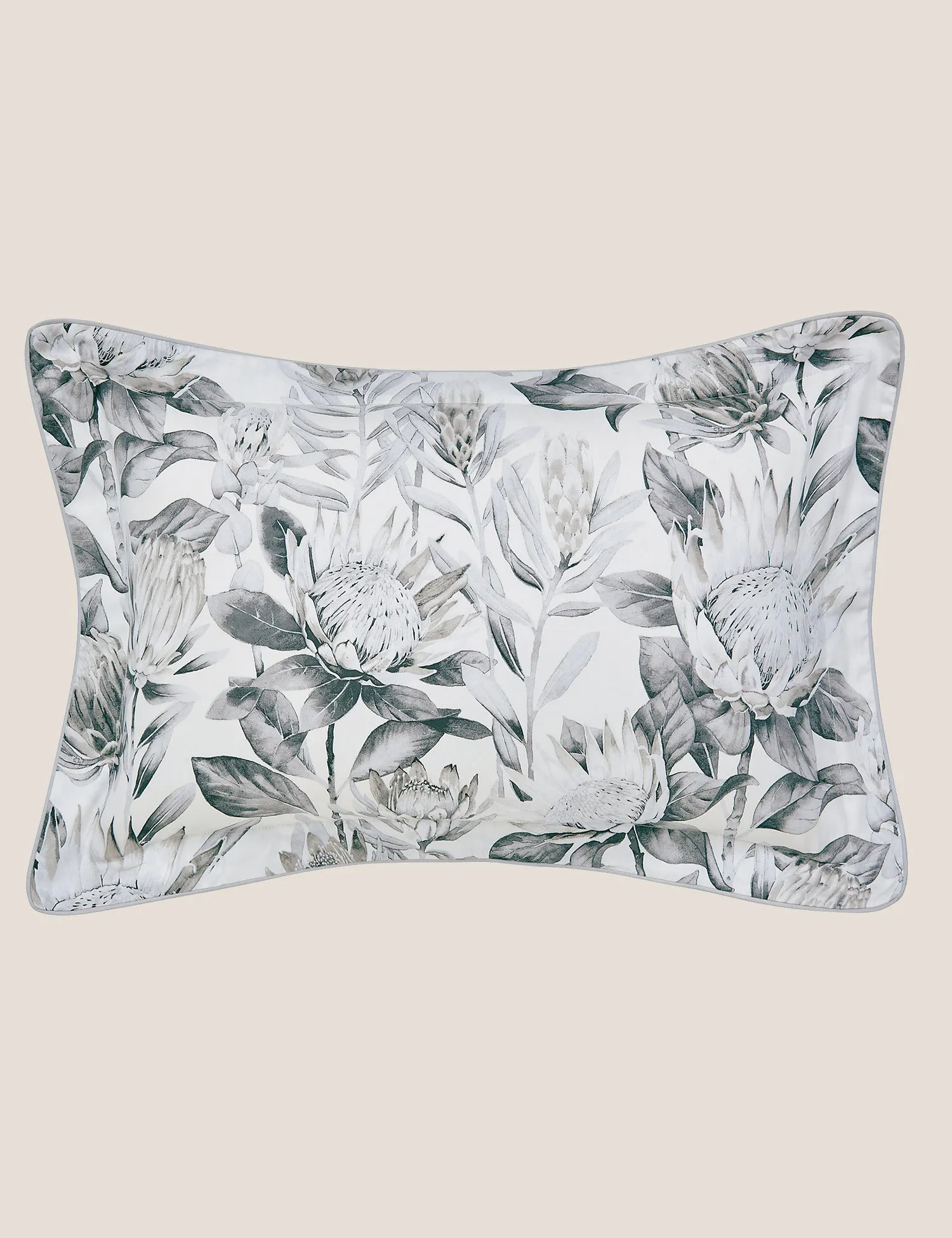 M&S Sanderson Pure Cotton King Protea Oxford Pillowcase