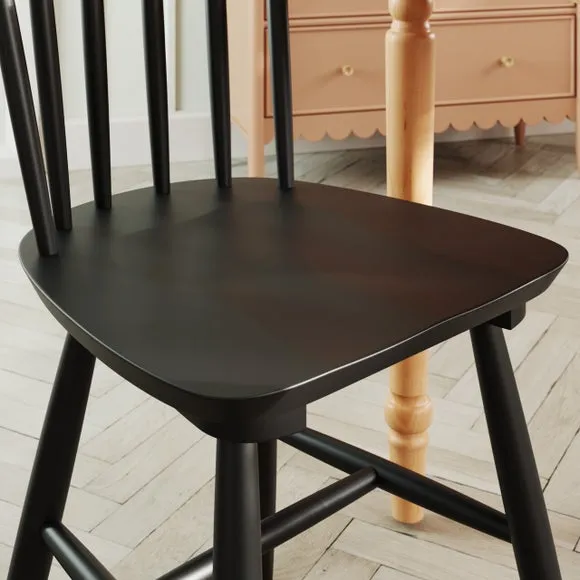 Harvey Set of 2 Dining Chairs, Beech Wood 3