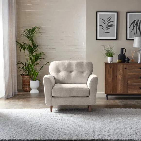Sven Chunky Chenille Snuggle Chair 1