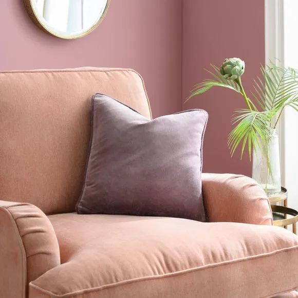 Clara Cotton Velvet Square Cushion 1