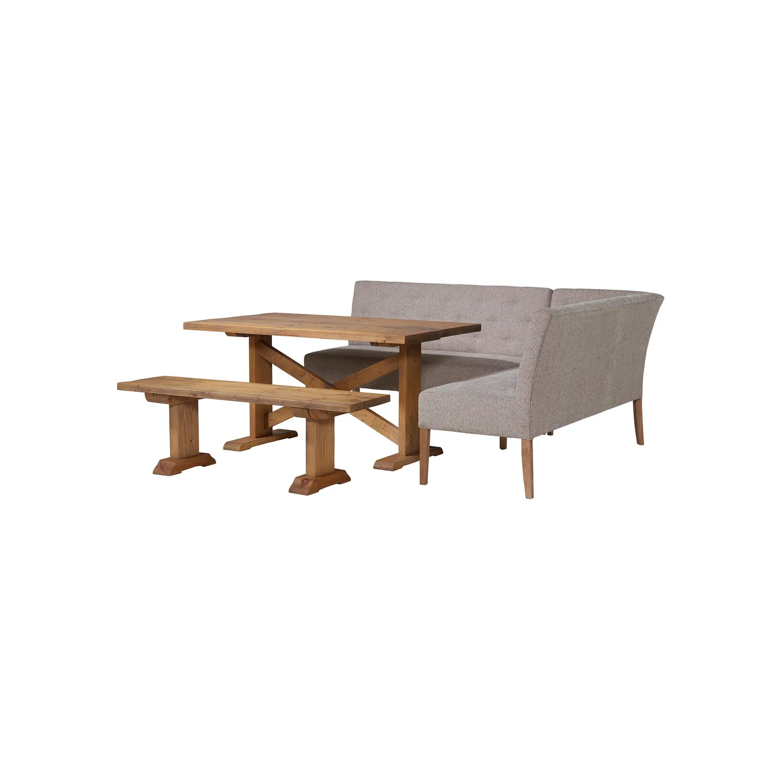 Medina Rhf Corner Bench, Wood | Barker & Stonehouse 3