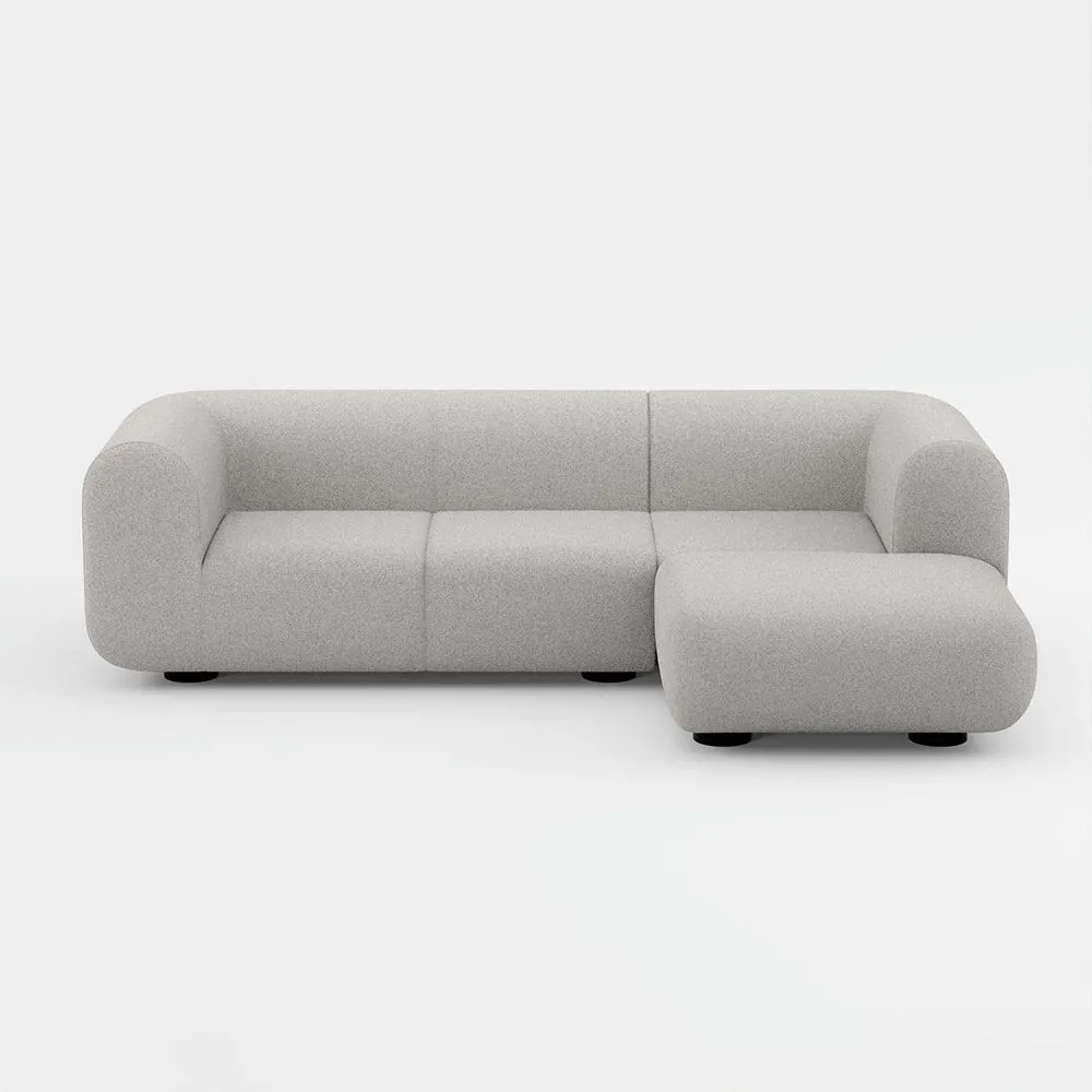 Tom Dixon Plump Corner Sofa Config 5 Hallingdal 0110 Black Legs 2
