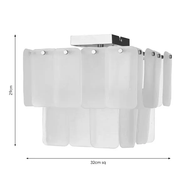 Everly 2 Tier Flush Ceiling Light 6