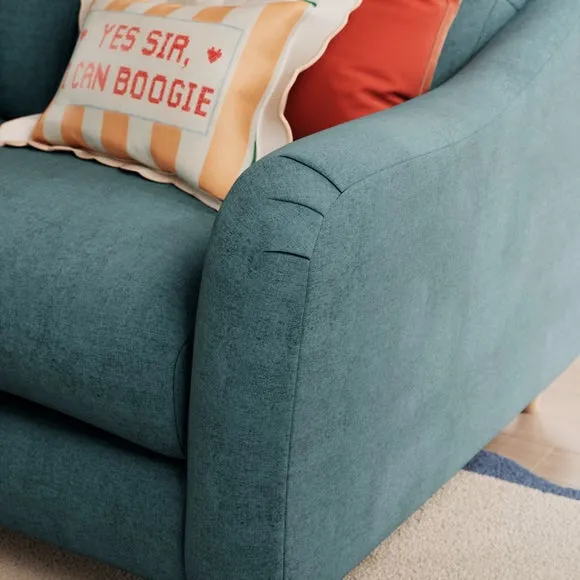 Hattie Tonal Plush Chenille 2 Seater Sofa 6