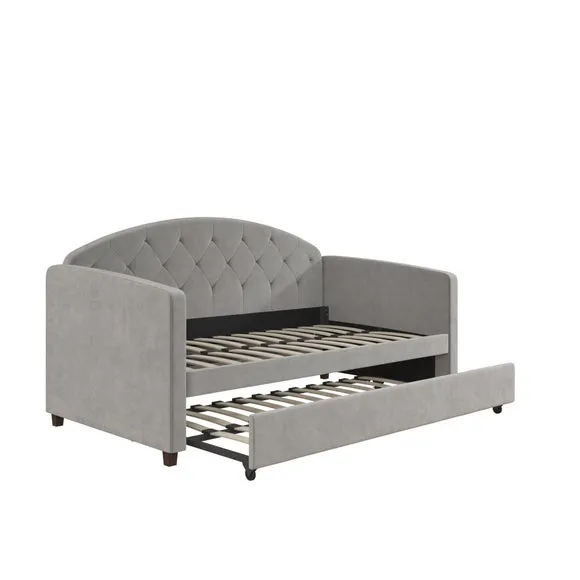 Aspen Velvet Daybed with Trundle 6