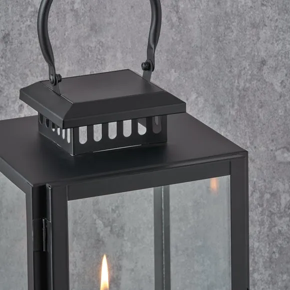 Metal & Glass Rectangular Lantern 3