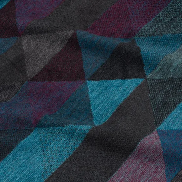 Super Soft Geo Purple Throw Blanket 3