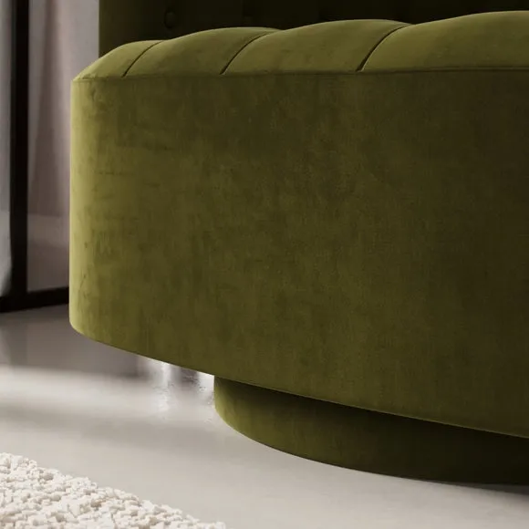 Elena Buttoned Swivel Chair 5
