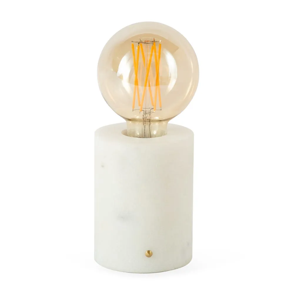 Heal's Bristol Touch Lamp White Marble 2