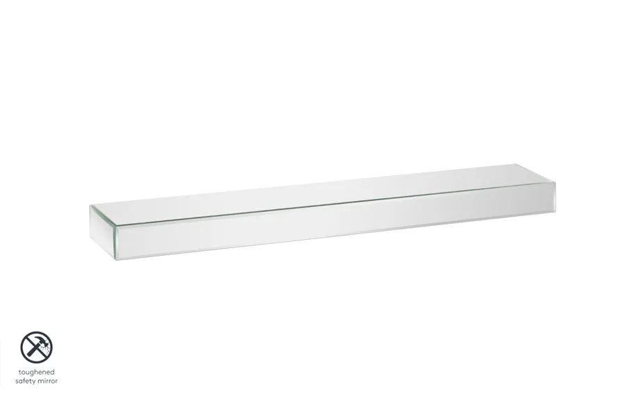 Mirrored Floating Wall Shelf 90cm