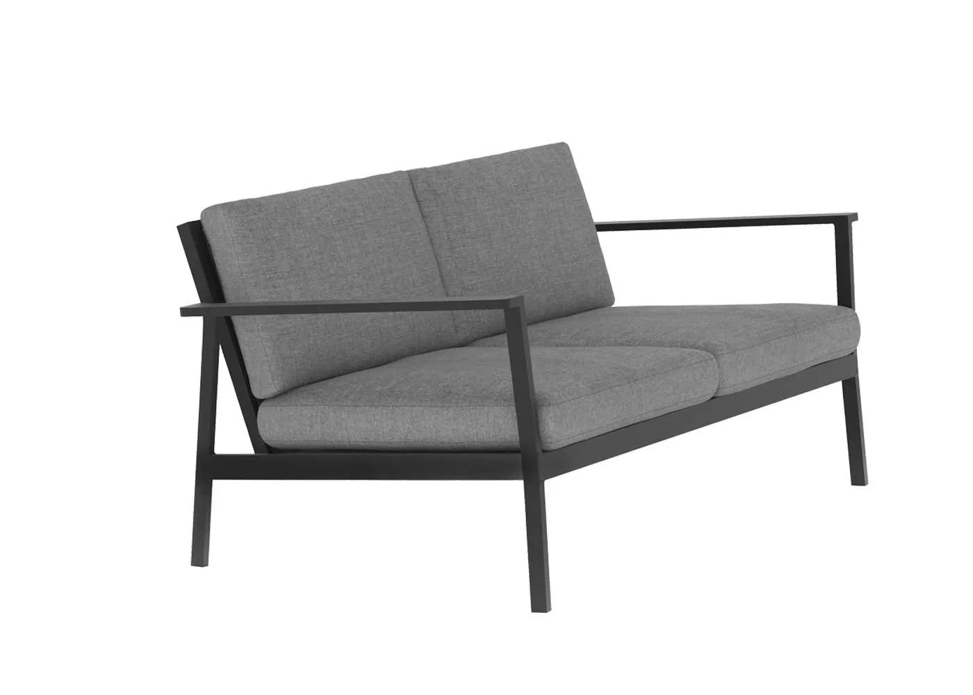 Case Eos Outdoor 2 Seater Sofa Black 2