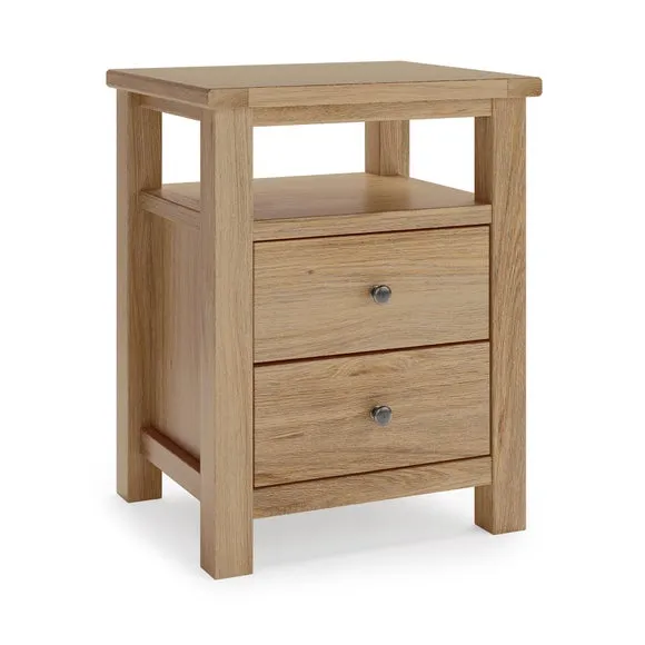 Olney 2 Drawer Bedside Table 6
