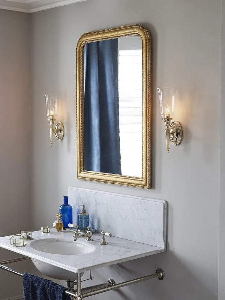 Netlighting Dryden 1 Light Bathroom Wall Light Polished Brass IP44 G9 in Yellow 2