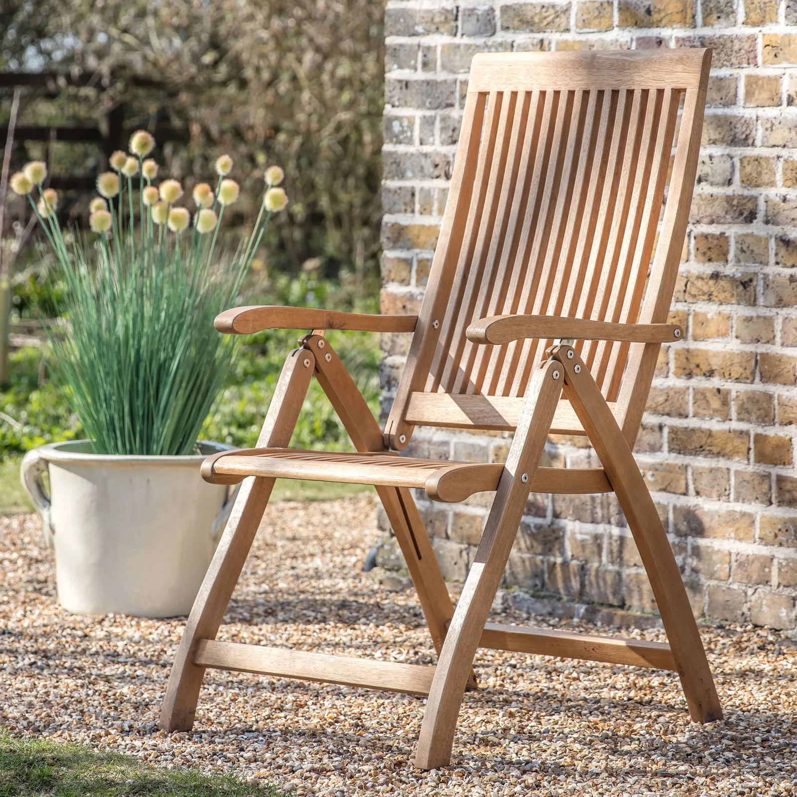 Melody Reclining Armchair Natural